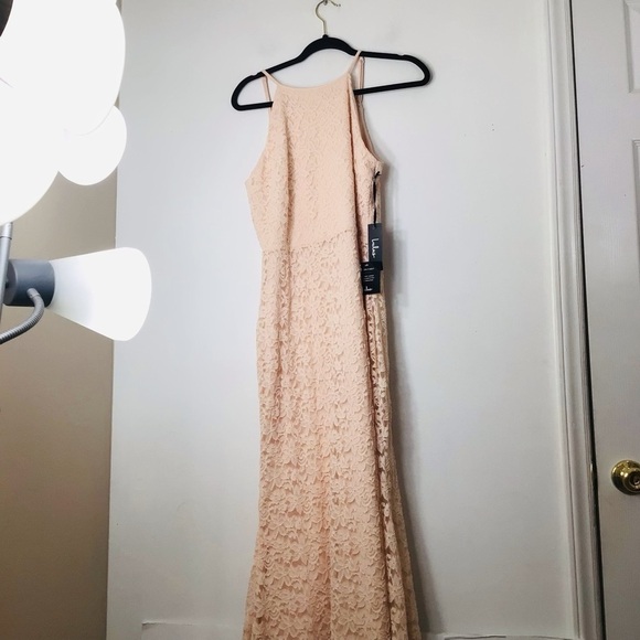 NWT new with tags lulu’s dress ephemeral allure peach lace xl sold out rare - Picture 5 of 16